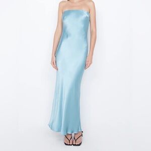 Bec + Bridge Blue Satin Dress